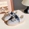 Marca de Moda 2025 Nuevas Explosiones Zapatos Blancos Tenis de Mujer Para Combinar Sentido de Alta Gama ins Zapatos de Entrenamiento Alemanes de Moda XY-A309