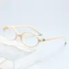 Gafas de Sol para Mujer, Estilo Nerd Retro Americano Ovaladas Elegantes de Montura Pequeña, Anti-UV, Gafas de Sol de Celebridad de Internet para Mujer