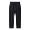 Pantalones de Hielo de Seda para Hombre Verano 2025 Nuevos Primavera y Verano Delgados Talla Grande Pantalones de Nueve Puntos Verano Ligeros y Transpirables Pantalones de Hielo de Seda de Secado Rápido
