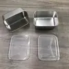 Acero Inoxidable Sellado para Verduras Frescas en Refrigerador Caja de Almacenamiento de Alimentos Empaque de Comida de Cafetería Caja Sellada para Frutas Lunch Box
