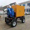 Bomba d'água a Diesel para Drenagem Urbana, Caminhão-Bomba Móvel para Prevenção de Enchentes e Resgate de Emergência, Bomba d'água para Irrigação Agrícola