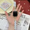 Correa Adecuada para Apple s11 IWatch correa estrella hueca lujo ligero moda correa de muñeca para mujer correa de reloj