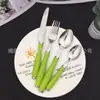 Fabricante Personalizado 16, 24 Peças Balde de PVC Blister Transfronteiriço Sul-Americano, Europeu e Americano Conjunto de Talheres de Mesa de Aço Inoxidável