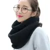 Bufanda Caliente Venta Directa de Fábrica Estilo Coreano Color Sólido para Mujer Otoño e Invierno 2025 Nueva Bufanda de Lana Tejida