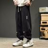 Pantalones de Hombre Primavera y Otoño Moda Casual Pantalones de Pierna Ajustada Pantalones Deportivos Holgados 2025 Nuevo Peto Americano Bordado