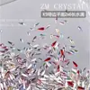K9 nuevo super flash imitación Huaping fondo 2x 6 largo gota de agua broca de uñas color gota de agua con forma de broca calcomanía para uñas joyería de diamantes