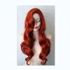 Amazon Europa y América Comercio Exterior Ariel Princesa Sirena Peluca Roja Cabello Largo Rizado de Mujer Animación cos Peluca Set