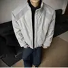 Chamarra bomber de trabajo estilo americano con cuello alto para hombre, tendencia otoño e invierno 2026, fresca y casual, holgada, tipo béisbol