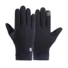 Guantes Calientes Piel de Conejo Lazo Invierno Más Terciopelo Ropa de Exterior Versátil Pantalla Táctil Guantes de Otoño e Invierno