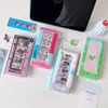 Set de Tarjetero y Álbum Estilo Vintage Hisocute, Álbum de Fotos de Tira Larga de Cuatro Compartimentos, Álbum de Almacenamiento de Fotos Polaroid de Ídolos