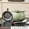 Contenedor de Grasa de Cerdo Olla de Aceite de Cocina Tarro Cerámico para el Hogar con Tapa Resistente a Altas Temperaturas Tarro Grande para Aceite de Chile y Condimentos