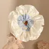 Goma para el pelo con estampado de leopardo marrón para otoño e invierno para mujer, scrunchie elegante y sofisticado para peinados de moño