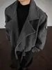 Abrigo de Lana de Alta Gama, Moderno y Elegante, para Hombres y Mujeres, Chaqueta de Otoño y Primavera para Hombre, Abrigo de Lana Cálido de Longitud Media