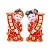 Pegatinas Doradas para Puerta del Año del Caballo 2026, Calcomanías para Puerta, Pareados del Zodiaco, Pegatinas de Pared, Pareados, Decoraciones de Año Nuevo del Festival de Primavera