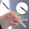 Caneta para pintura de unhas nova caneta colorida Aurora pincel de desenho com haste cabeça plana cabeça redonda caneta de fototerapia conjunto completo de ferramentas de pincel