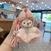 Faixa de Cabelo de Pelúcia Fofa, Saia, Chaveiro de Boneca Urso, Boneca Fofa, Pingente de Bolsa de Desenho Animado, Presente Criativo para Meninas