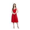 Vestido Novo Estilo de Comércio Exterior Europeu e Americano Amazon Sem Mangas Slim Fit Lantejoula Bordado Festa Vestido Vermelho Estilo Curto
