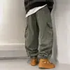 Pantalones de trabajo para niños, nuevo estilo primavera/otoño 2026, pantalones casuales holgados para niños, deportivos y modernos para niños mayores, colección de otoño