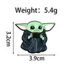 Broche de Monstro de Orelhas Grandes Criativo Transfronteiriço, Insígnia de Criatura Alienígena Fofa e Adorável, Acessórios de Roupas e Mochilas de Desenho Animado