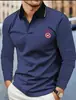Nueva Camisa Polo de Verano para Hombre con Cuello, Mangas Cortas, Top Deportivo Casual para Golf, Camiseta de Manga Corta con Bloques de Color