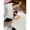 Adecuado para Xiaomi Mi Band 10/9 Correa de Cuero con Patrón de Lichi de Garra de Perro Delgada Redmi Watch 5/4 Modelo de Mujer