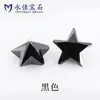 Yongjia Piedra Preciosa Forma de Estrella de Cinco Puntas Circonita Piedra Artificial Sintética Cz Piedra Suelta Base Puntiaguda Accesorios 3*3~10*10mm Circonio de Color