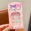 Nuevas Pegatinas para Uñas de Dibujos Animados de Kuromi para Bebés, Linda Decoración de Uñas Impermeable para Niñas Pequeñas, Pegatinas para Uñas para Niñas