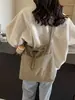 Bolsa Grande de Lona para Mujer 2025 Nueva Moda Bolsa de Tela Bolso de Hombro Bolso Tote de Gran Capacidad para Clase y Viajes Diarios Bolso Cruzado