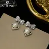 Pendientes de Diseño de Moda Coreana Aitong Jewelry Exquisitos para el Trabajo Simples Exquisitos Versátiles Lujo Ligero Pendientes Coreanos