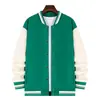 Chaquetas de Béisbol de Terciopelo de Zorro Plateado para Hombre y Mujer Otoño e Invierno, Chaquetas de Béisbol Deportivas al Aire Libre con Logo Corporativo Impreso, Hechas a Medida