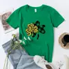 2025 Fiesta Independiente de Comercio Exterior St Creativo. Camiseta Informal Suelta de Manga Corta Estampada para el Día de San Patricio para Hombres y Mujeres