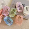Pinza Ovalada Coreana para el Cabello que No Daña el Cabello, Pasador para la Parte Trasera de la Cabeza de Mujer, Pasador, Pasador, Pinza de Una Palabra, Pinza de Abulón, Pasador