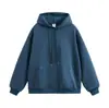 Moletom com capuz e gola redonda, forrado com fleece, para outono e inverno, 450g, peça versátil, vestuário de trabalho no atacado para homens e mulheres, fornecimento direto da fábrica
