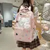 Mochila Nueva de Nicho de Cien Capacidad Mochila Escolar para Estudiante de Secundaria Estilo Campus Femenino Moda Estudiante de Secundaria Mochila de Alta Apariencia