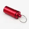 Tanque de armazenamento de protetor auricular portátil para exterior, selado, à prova d'água e à prova de poeira, tubo de metal de armazenamento, liga de alumínio, frasco de remédio, fabricantes, fornecimento