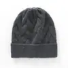 24 Nuevo Sombrero de Cachemira para Hombre de Otoño e Invierno Tejido Versátil Trenzado Color Puro 100% Sombrero de Cachemira