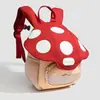 Nueva mochila mini linda con forma de hongo, una bolsa escolar pequeña para niños de preescolar, una mochila estilo caricatura tanto para niños como para niñas