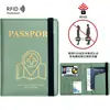 Viagem Internacional Porta-Passaporte de Couro PU Capa Protetora Anti-Roubo RFID Armazenamento de Documentos Porta-Cartão Bolsa para Passaporte Atacado