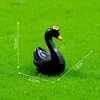 Micro Paisagem Criativa Coroa Casal Cisne Estatuetas Jardinagem Paisagismo DIY Decorativo Pendurado Acessórios Mini Pequenos Enfeites