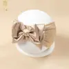 Nova Faixa de Cabelo de Nylon Macio Europeia e Americana para Bebês, Faixa Larga com Laço de Cetim, Acessórios de Cabelo Elásticos, Faixa de Cabelo para Bebês