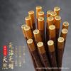 Palillos de alta gama con el carácter fu de la suerte, punta redonda, bendición, madera de ala de pollo, palillos de madera para el hogar, pintura pura natural sin cera, palillos de madera maciza, resistentes al moho, venta al por mayor