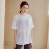 Blusa deportiva holgada para mujer, para correr y entrenar, ropa de yoga adelgazante de celebridades de Internet, manga corta, larga y transpirable para fitness