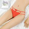 Tanga hueca transparente de tentación para mujer, sexy encaje de talle bajo, pantalón T, entrepierna de algodón cómoda, ropa interior para mujer 225