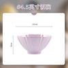 Juego de Plato Plato de Arroz de Cerámica Porcelana Morado Crema Alto Valor de Color Color Bajo Esmalte Plato Vajilla Hogar 2024