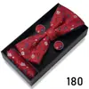 Pajarita para Hombre, Gemelos Jacquard para Boda de Negocios, Set de Tres Piezas con Pañuelo de Bolsillo, Set de Caja de Regalo con Accesorios de Traje de Moda