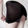 Noite misteriosa três pontos lingerie sexy feminina sexy transparente macacão aberto uniforme tentação secretária terno saia curta