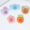 Botones de Resina Coloridos Fruta Pegamento de Crema Cabello Pin Banda para el Cabello Funda de Teléfono Móvil Agujero Hebilla de Zapato Taza de Agua Pegatina Accesorios DIY