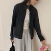 Outono e Inverno Nova Malha Tricô Feminina Quente Linha da Pele Veludo Australiano Dupla Face Cardigan com Zíper Manga Longa Jaqueta Casual Top para Mulheres
