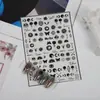 Rosa Estilo Japonês Cola Livro Vermelho Exótico Indiano Adesivos de Nail Art Cola 3D Decalques de Unha Atacado