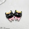 Acessórios de Resina Cartoon Fofos para Meninas, Presilhas de Cabelo DIY de Cola de Creme Feitas à Mão, Elásticos de Cabelo, Pingentes para Sapatos, Materiais para Chaveiros